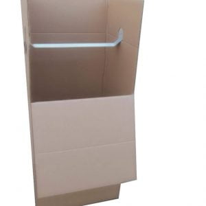 Purchase port-a-robes for storing clothes in transit